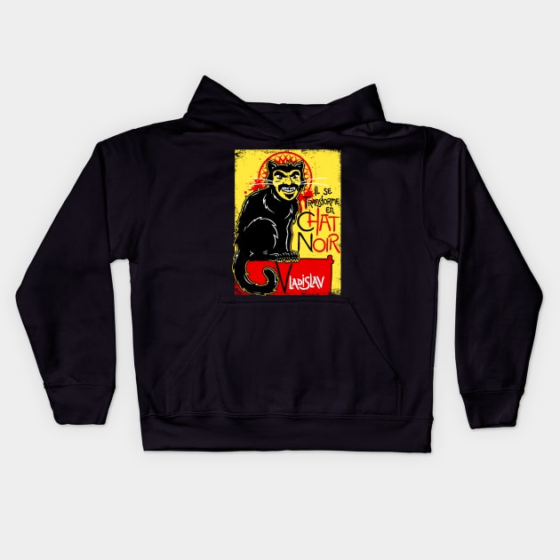 Vlad's Chat Noir Kids Hoodie by blairjcampbell